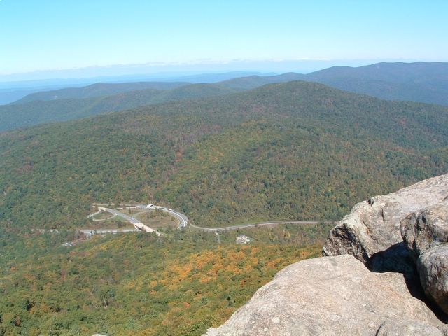overview of rolling hills in Shenandoah National Park