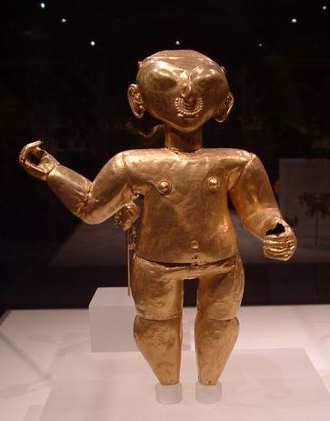 gold figure from South America at the Met gold figure from South America at the Met