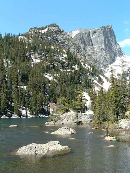 Lake with Mountain in the Background