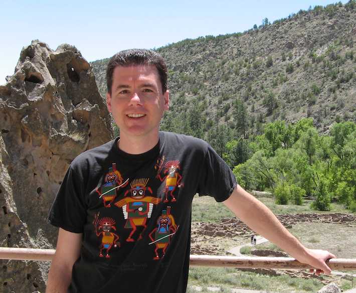 John Hunter at Bandelier National Monument